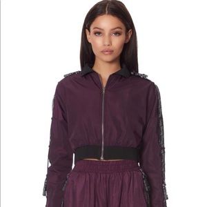 NWOT LF Cropped Plum Women’s Windbreaker